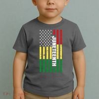 Juneteenth USA Black History Month Flag Toddler T-Shirt thumb 2