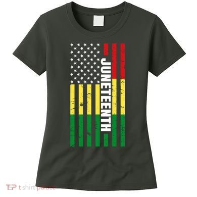 Juneteenth USA Black History Month Flag Women's T-Shirt