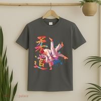 Judo Martial Arts Watercolor T-Shirt thumb 2