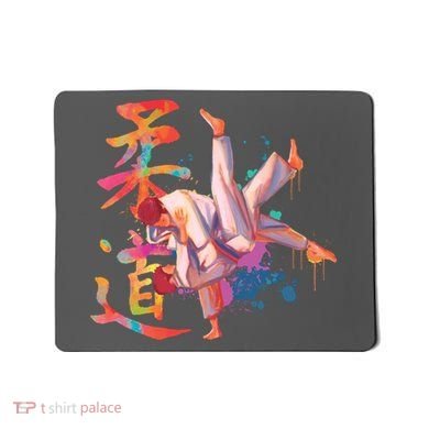 Judo Martial Arts Watercolor Mousepad