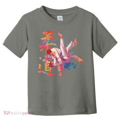 Judo Martial Arts Watercolor Toddler T-Shirt
