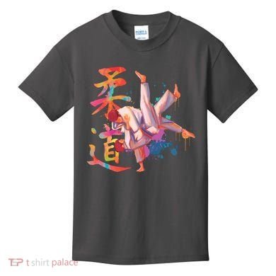 Judo Martial Arts Watercolor Kids T-Shirt