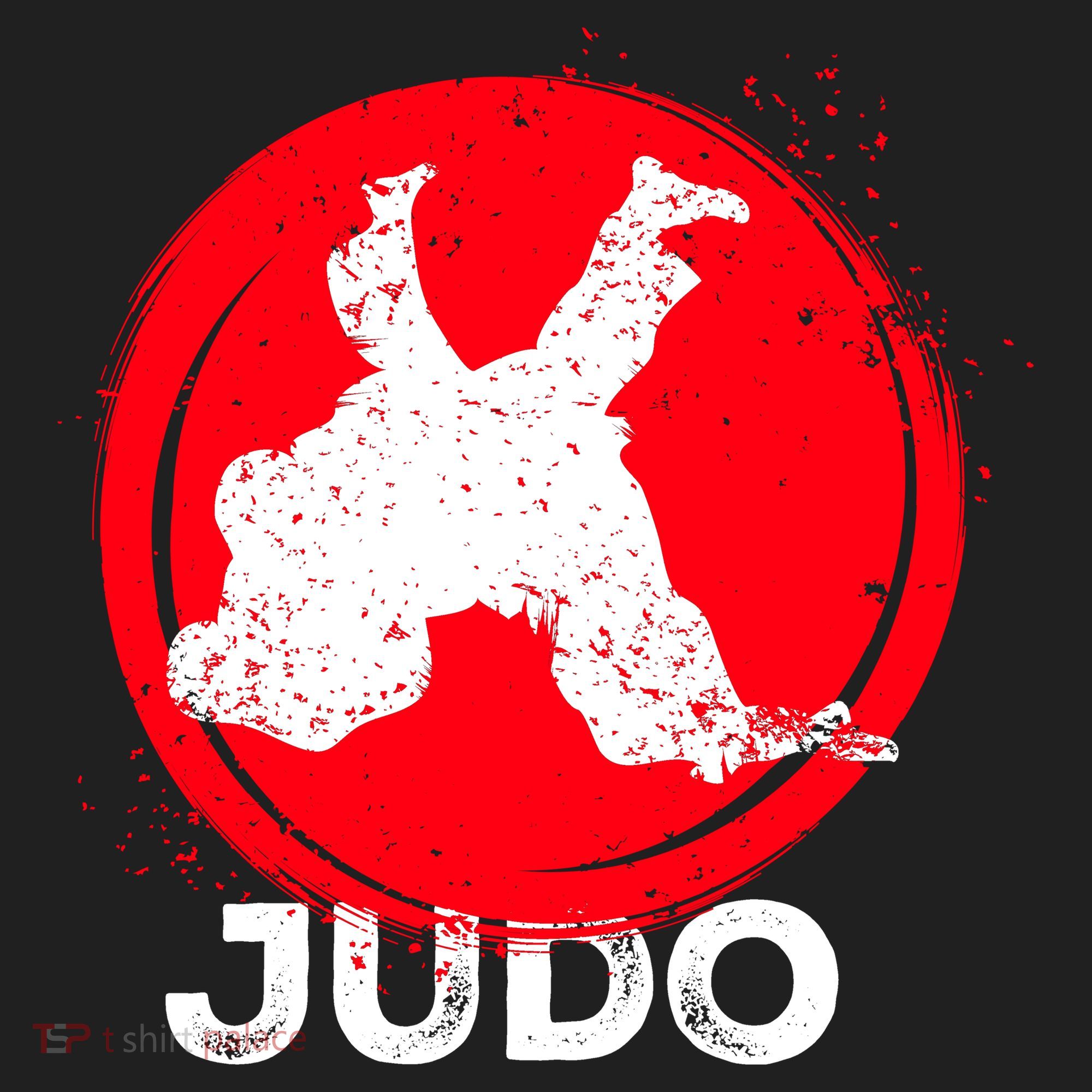 JUDO Olympic Sports Stylized Distressed Women's Sweatshirt