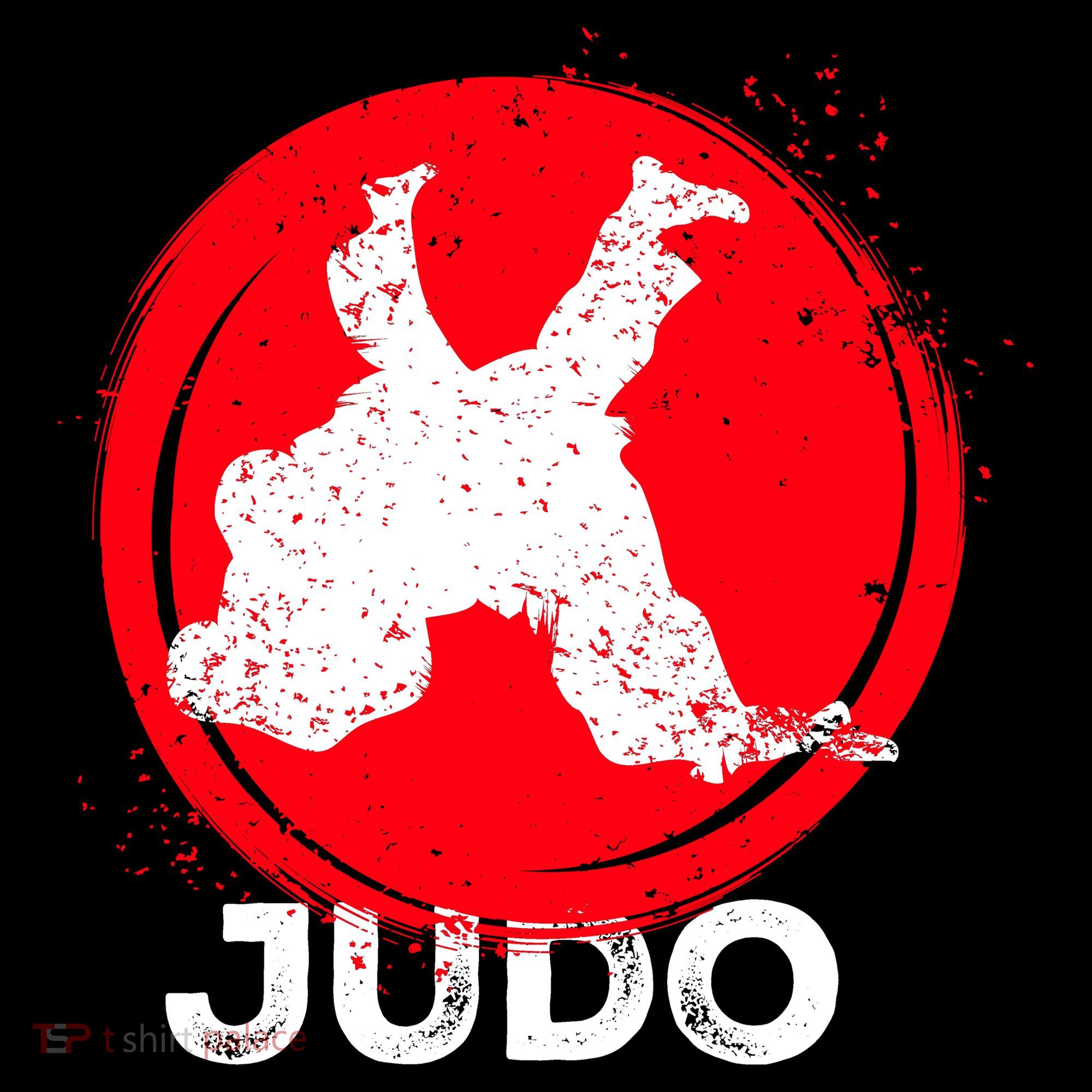 JUDO Olympic Sports Stylized Distressed Toddler Hoodie
