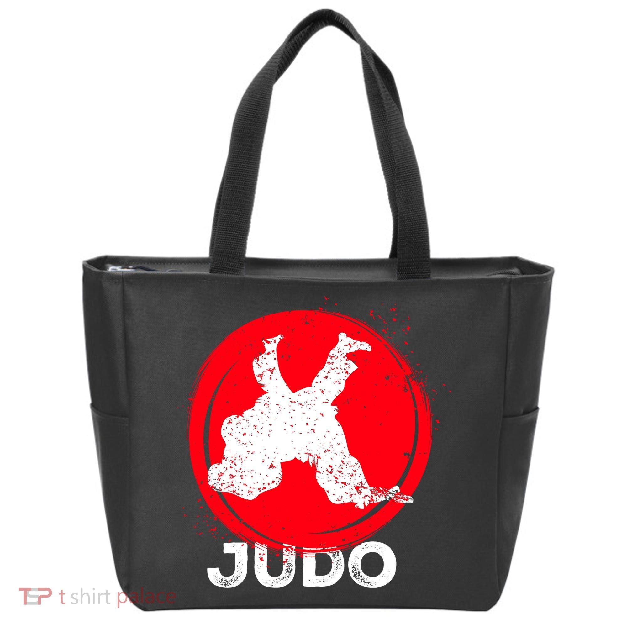JUDO Olympic Sports Stylized Distressed Tote Bag
