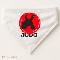 JUDO Olympic Sports Stylized Distressed USA-Made Doggie Bandana thumb 0