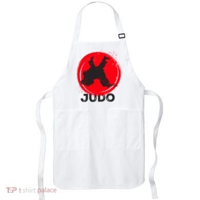 JUDO Olympic Sports Stylized Distressed Apron