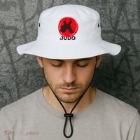 JUDO Olympic Sports Stylized Distressed Bucket Hat thumb 2