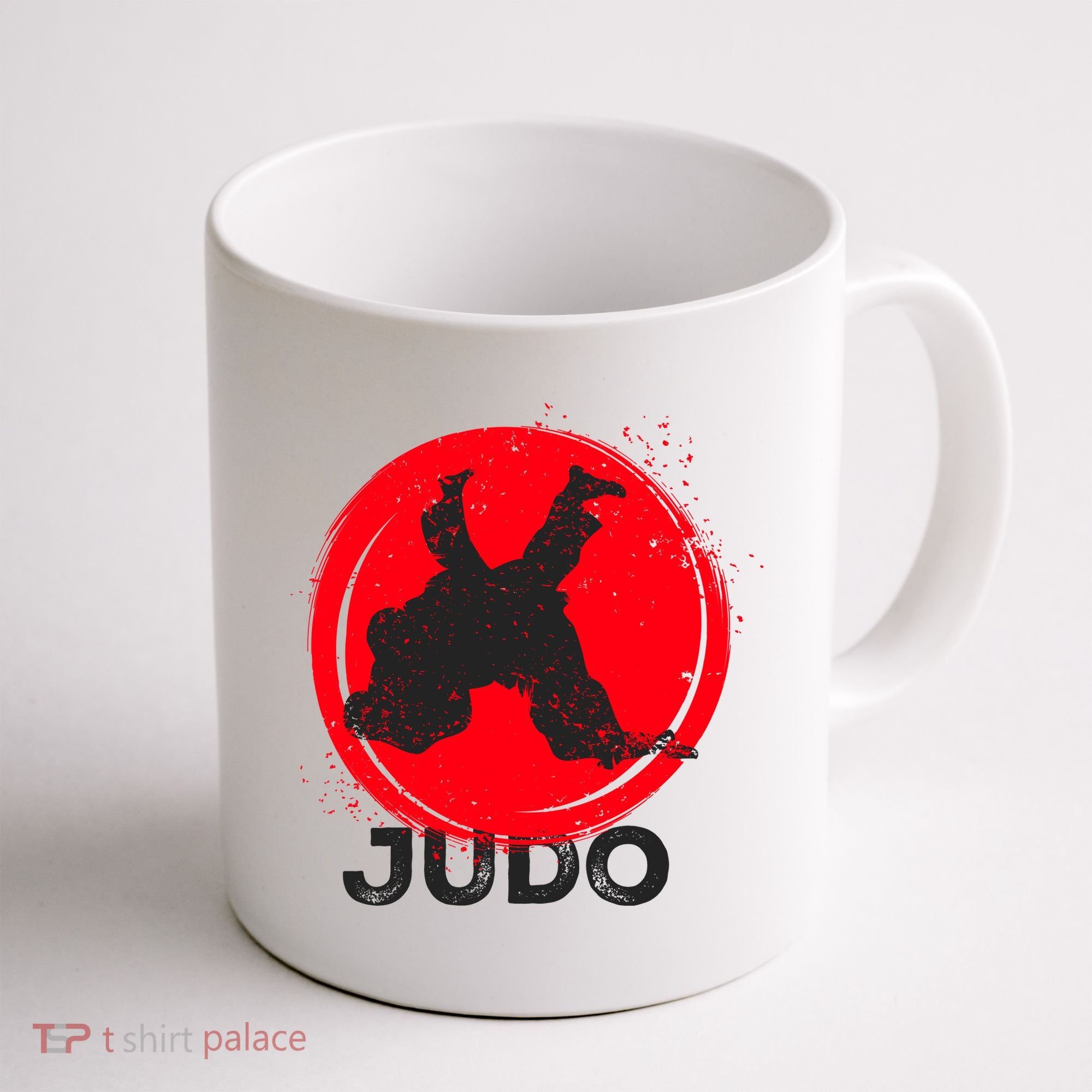 JUDO Olympic Sports Stylized Distressed Coffee Mug