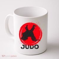 JUDO Olympic Sports Stylized Distressed Coffee Mug thumb 0