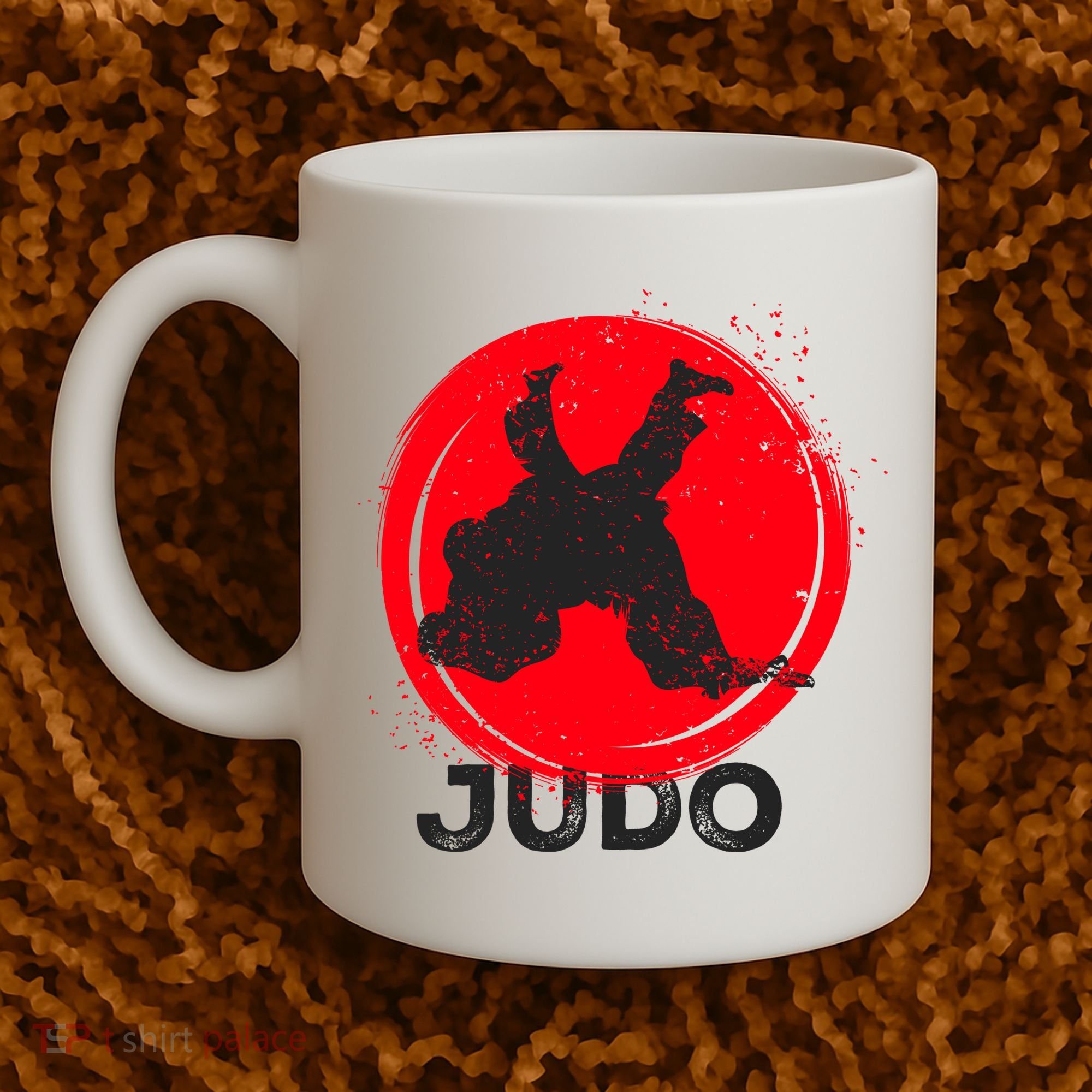 JUDO Olympic Sports Stylized Distressed Coffee Mug