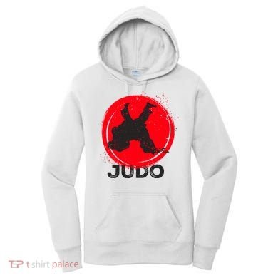 JUDO Olympic Sports Stylized Distressed Women's Hoodie