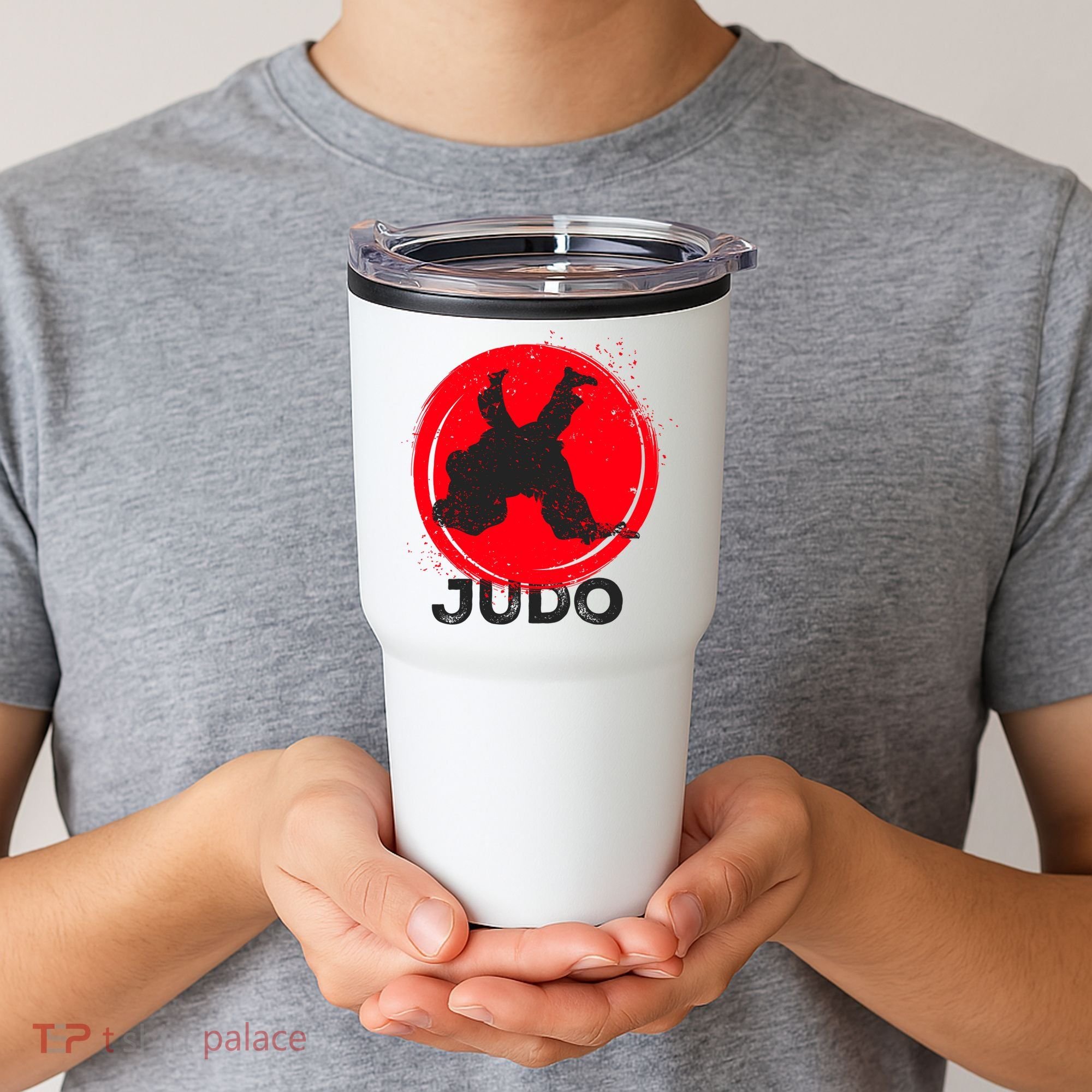 JUDO Olympic Sports Stylized Distressed Tumbler