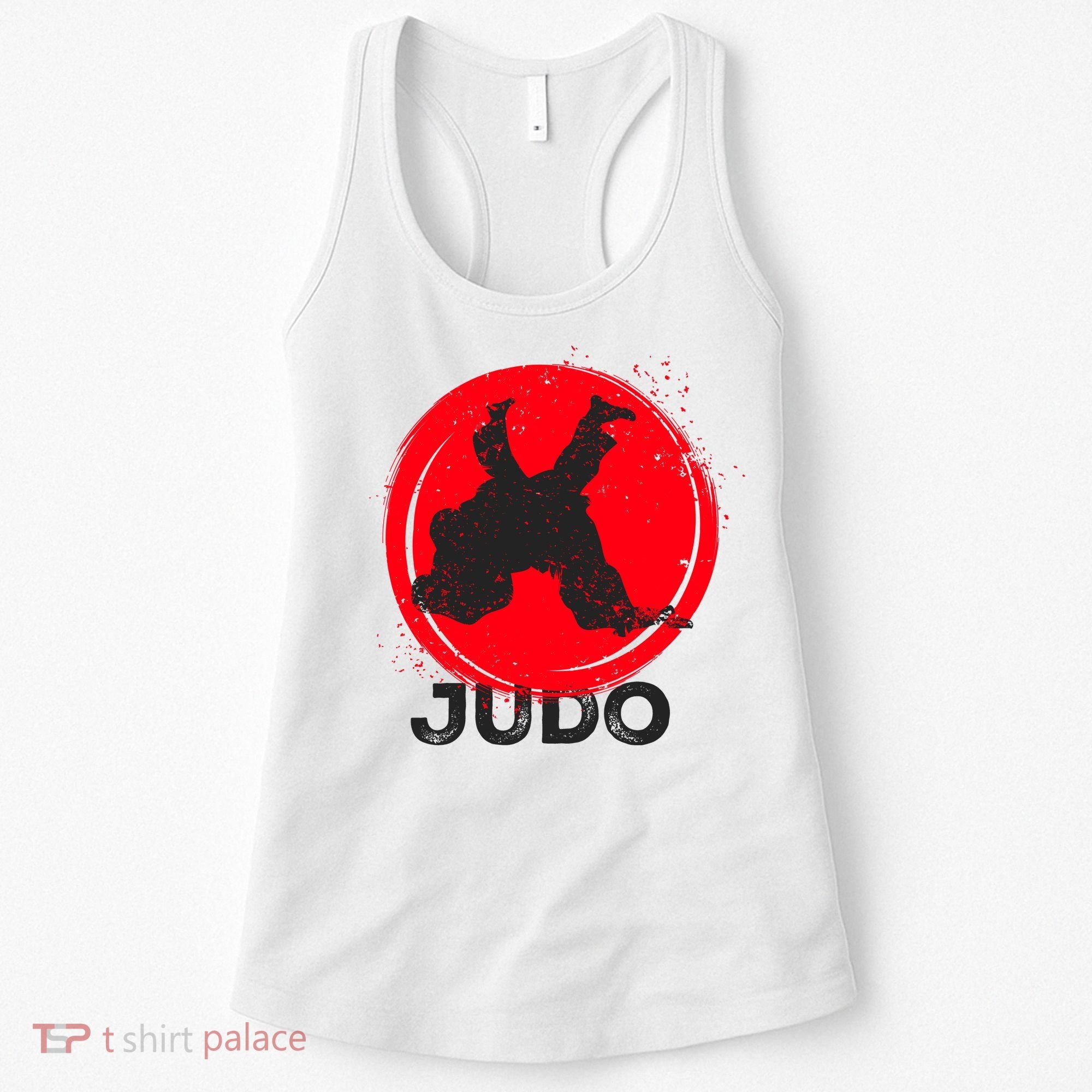 JUDO Olympic Sports Stylized Distressed Women's Tank Top