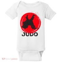 JUDO Olympic Sports Stylized Distressed Baby Bodysuit thumb 0