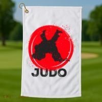 JUDO Olympic Sports Stylized Distressed Golf Towel thumb 1