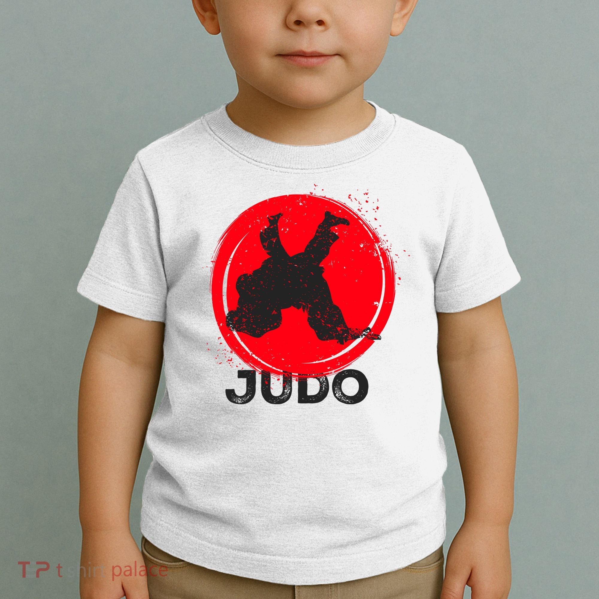 JUDO Olympic Sports Stylized Distressed Toddler T-Shirt