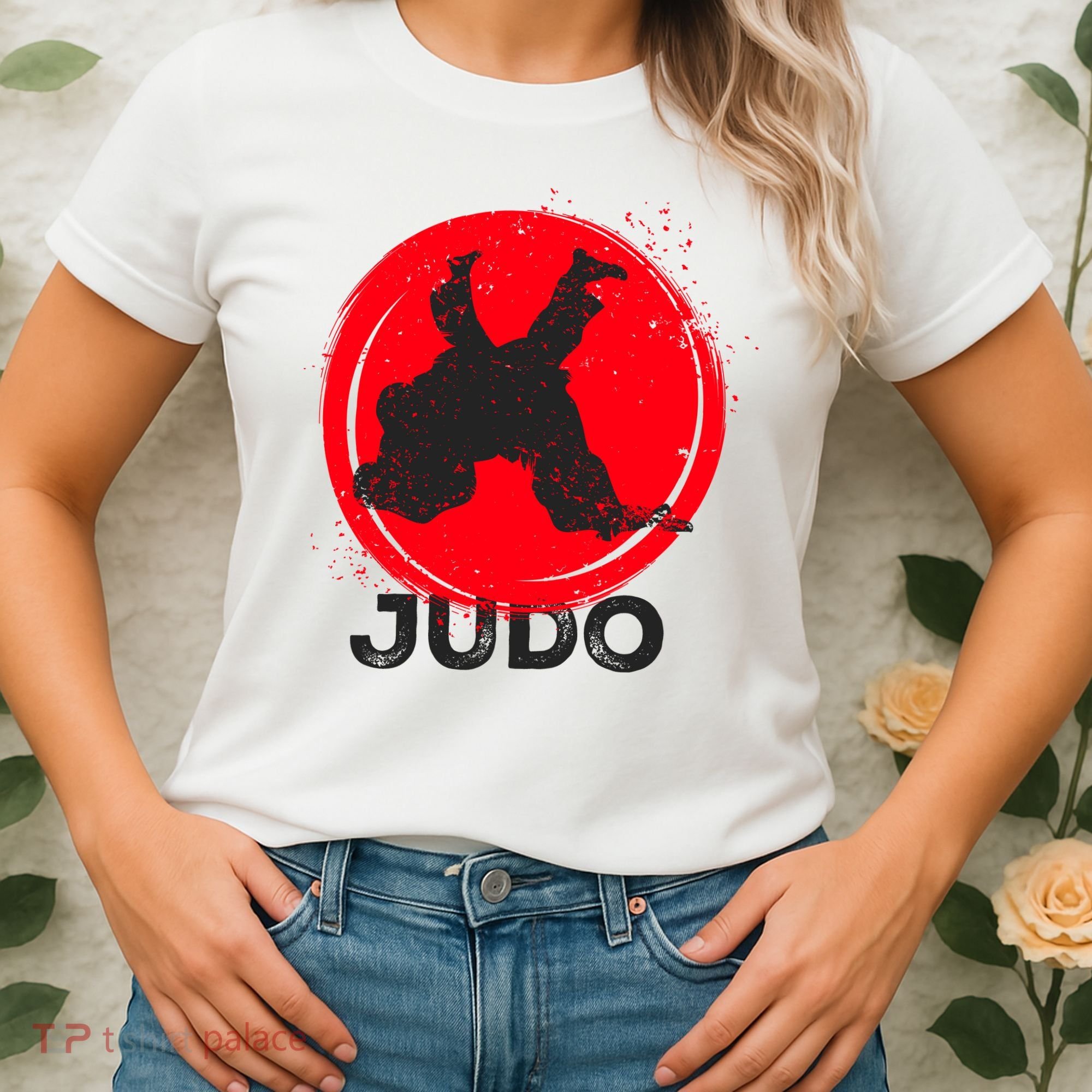 JUDO Olympic Sports Stylized Distressed Women's T-Shirt