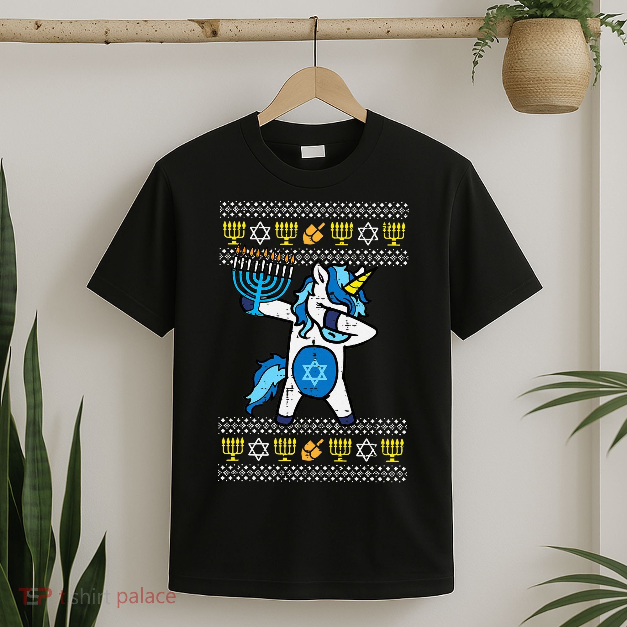 Jewish Unicorn Jewnicorn Hanukkah Chanukah  T-Shirt