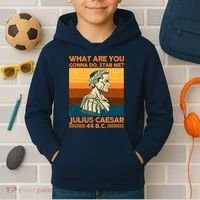Julius Caesar What Are You Gonna Do Stab Me? Kids Hoodie thumb 2