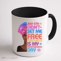 July 4th Didn't Set Me Free Juneteenth Coffee Mug thumb 1