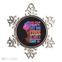 July 4th Didn't Set Me Free Juneteenth Ornament thumb 0