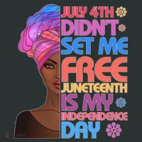 July 4th Didn't Set Me Free Juneteenth Long Sleeve Shirt thumb 2