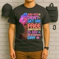 July 4th Didn't Set Me Free Juneteenth T-Shirt thumb 6