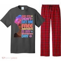 July 4th Didn't Set Me Free Juneteenth Pajama Set thumb 0