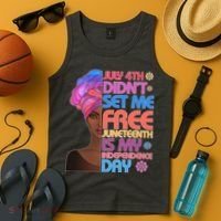 July 4th Didn't Set Me Free Juneteenth Tank Top thumb 4