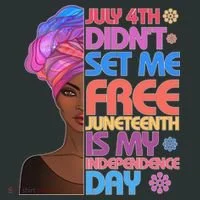 July 4th Didn't Set Me Free Juneteenth Women's T-Shirt thumb 6