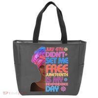 July 4th Didn't Set Me Free Juneteenth Tote Bag thumb 0
