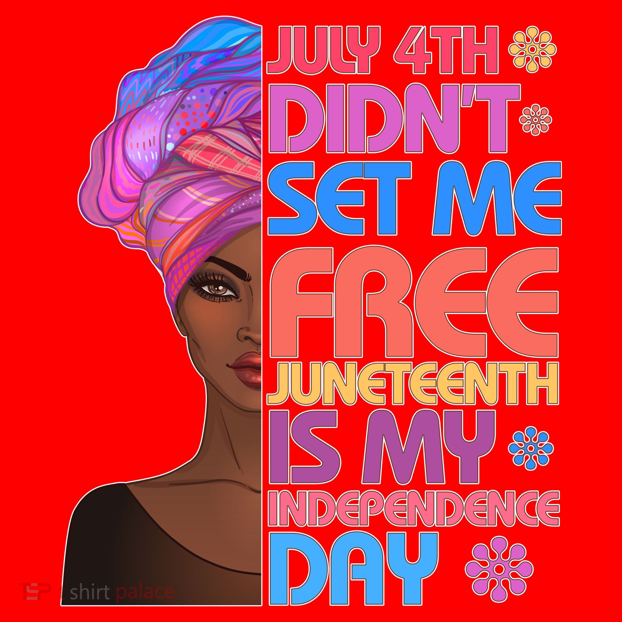 July 4th Didn't Set Me Free Juneteenth Santa Hat