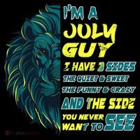 July Birthday Guy Has 3 Sides Sweet Funny Crazy  Coffee Mug thumb 5