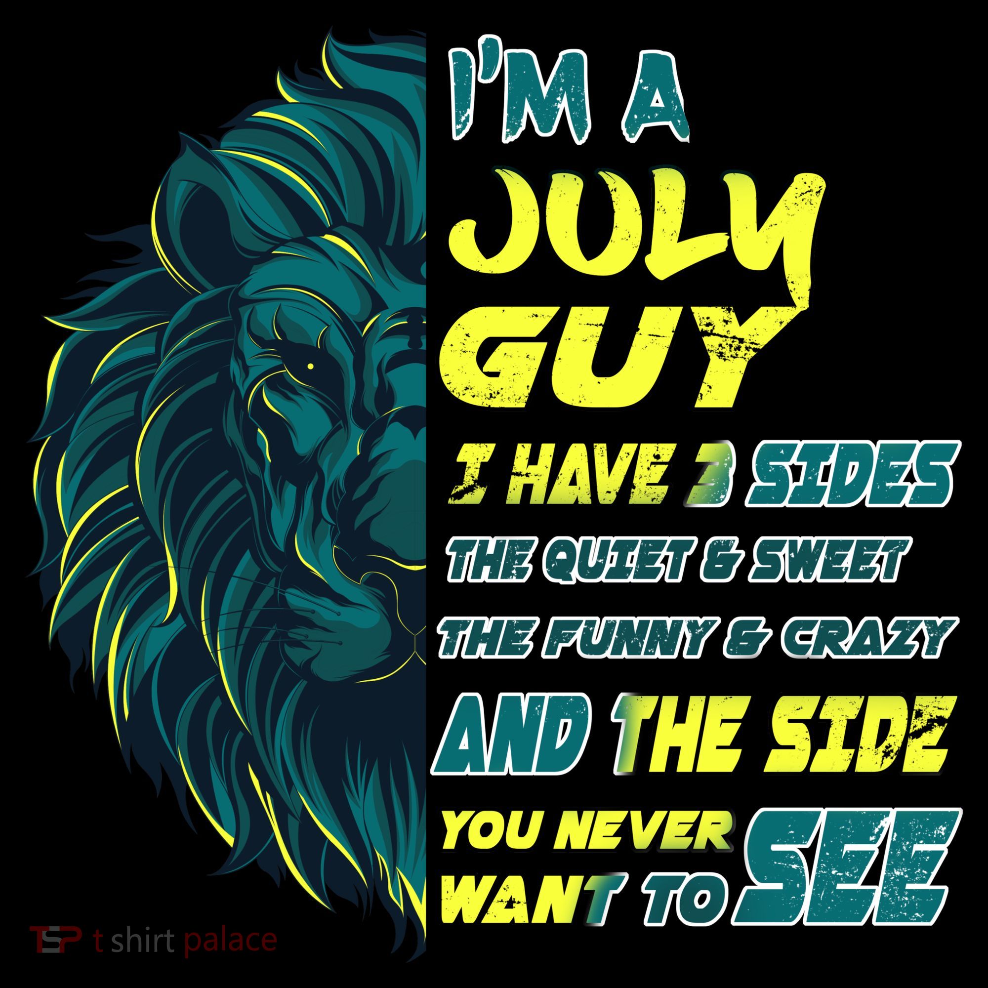 July Birthday Guy Has 3 Sides Sweet Funny Crazy  Coffee Mug