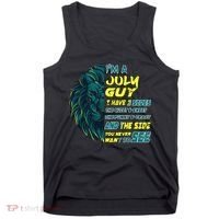 July Birthday Guy Has 3 Sides Sweet Funny Crazy  Tank Top thumb 0