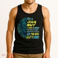 July Birthday Guy Has 3 Sides Sweet Funny Crazy  Tank Top thumb 3