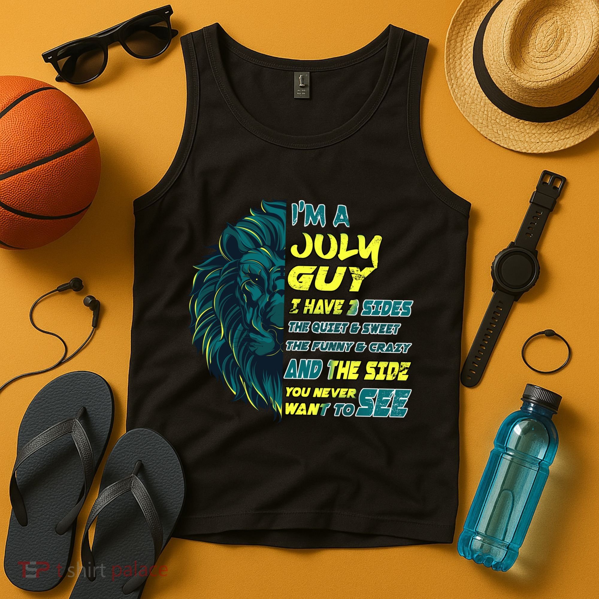 July Birthday Guy Has 3 Sides Sweet Funny Crazy  Tank Top