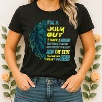 July Birthday Guy Has 3 Sides Sweet Funny Crazy  Women's T-Shirt thumb 2