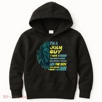 July Birthday Guy Has 3 Sides Sweet Funny Crazy  Kids Hoodie thumb 0