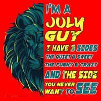 July Birthday Guy Has 3 Sides Sweet Funny Crazy  Santa Hat thumb 1