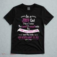 July Girl Sweet But Crazy Funny Birthday T-Shirt thumb 5