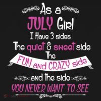 July Girl Sweet But Crazy Funny Birthday Women's Tank Top thumb 5