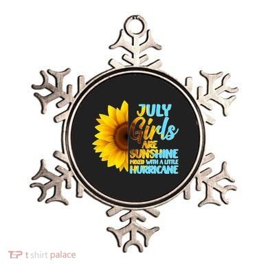 July Girls Are Sunshine Mixed With A Little Hurricane Ornament