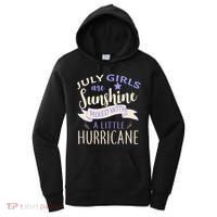 July Girls Are Sunshine Mixed With Hurricane Women's Hoodie thumb 0