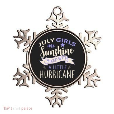 July Girls Are Sunshine Mixed With Hurricane Ornament