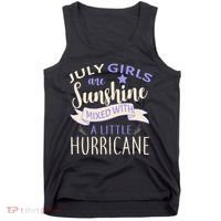 July Girls Are Sunshine Mixed With Hurricane Tank Top thumb 0