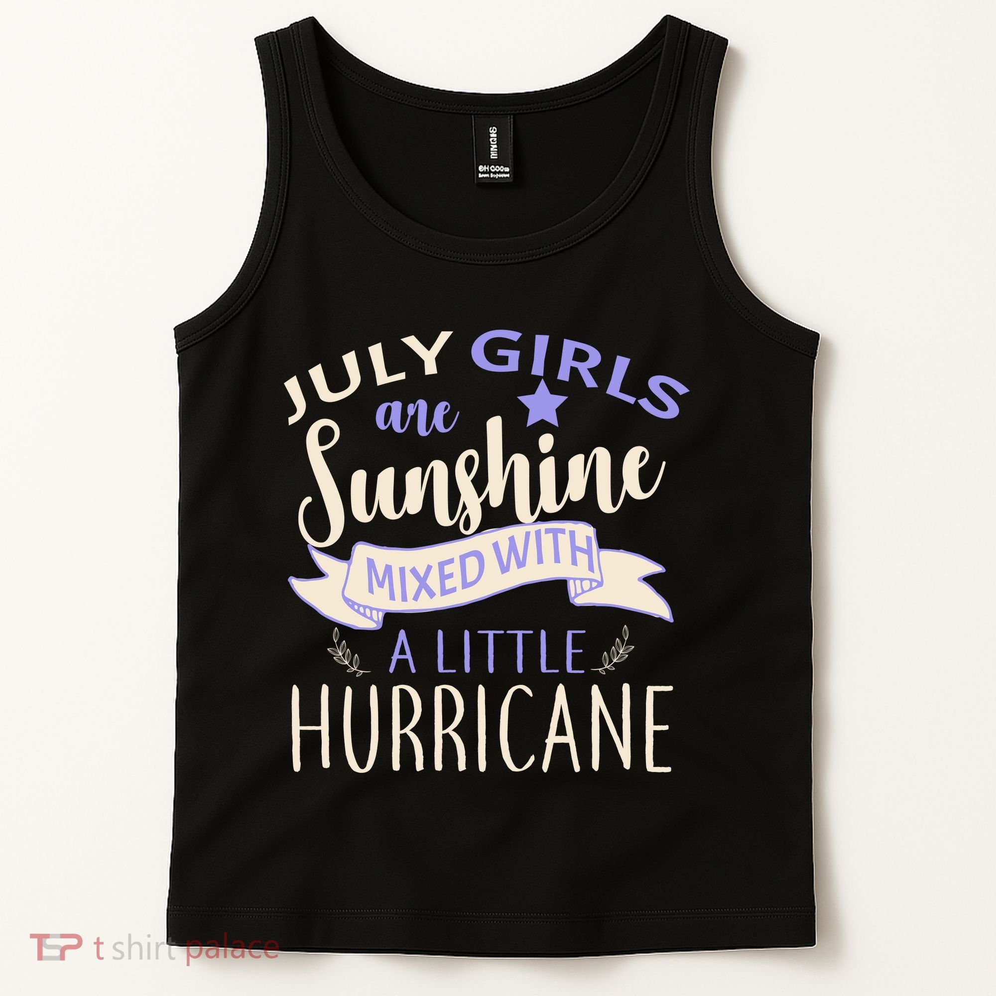 July Girls Are Sunshine Mixed With Hurricane Tank Top