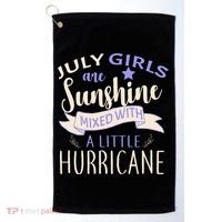 July Girls Are Sunshine Mixed With Hurricane Golf Towel thumb 0