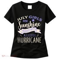 July Girls Are Sunshine Mixed With Hurricane Women's T-Shirt thumb 0